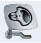 Luiksluiting met slot / RVS