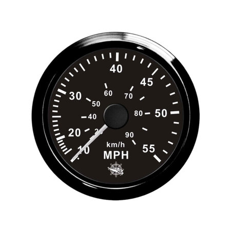 Guardian snelheidsmeter Zwart / 0-35MPH