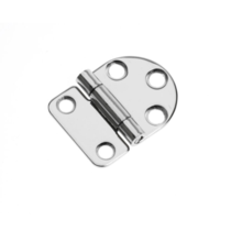 Roca vlakscharnier rond/recht RVS 40,5 x 30 mm