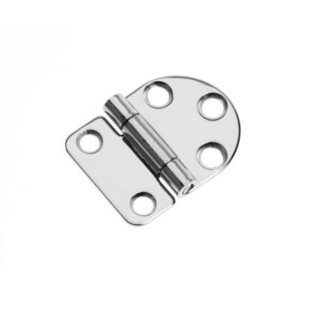 Roca vlakscharnier rond/recht RVS 40,5 x 30 mm