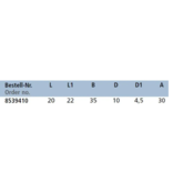 lindemann RVS Fenderoog 10 mm