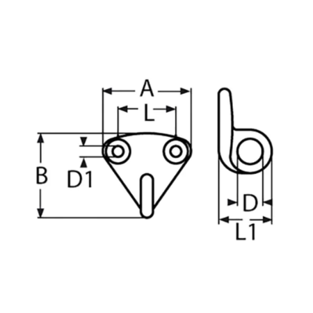 lindemann RVS Fenderoog 10 mm