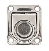 Luikring met veer / RVS