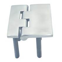 Scharnier met schroefdraad - gegoten / RVS A4-AISI316