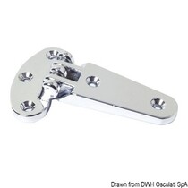 Scharnier Chroom 96x59mm