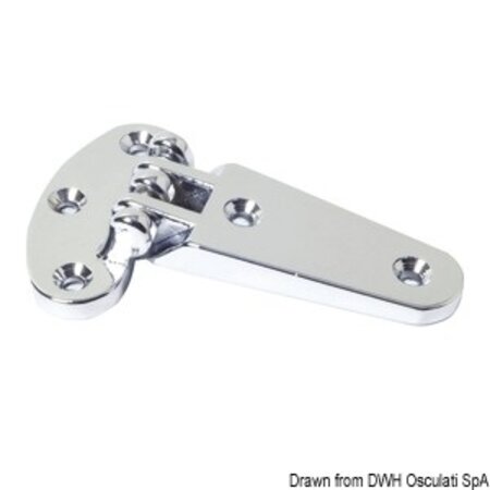 Scharnier Chroom 96x59mm