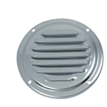 RVS Ventilatierooster rond 153mm