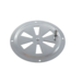RVS Ventilatierooster rond afsluitbaar 125mm