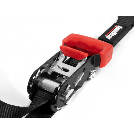 Speedstrap 25 mm Heavy Duty KIT, Ratchet Tie-down, s-haken en lus, 450 cm, zwart
