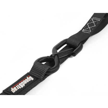 Speedstrap 25 mm Ratchet Tie-down, s-haken en lus, 450 cm, zwart, 2 st.