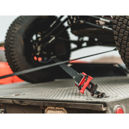 Speedstrap 38 mm Ratchet Tie-down, haak en lus, 300 cm, zwart, 2 st.