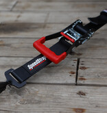Speedstrap 50 mm Ratchet Tie-down spanband, haak en lus, 300 cm, zwart