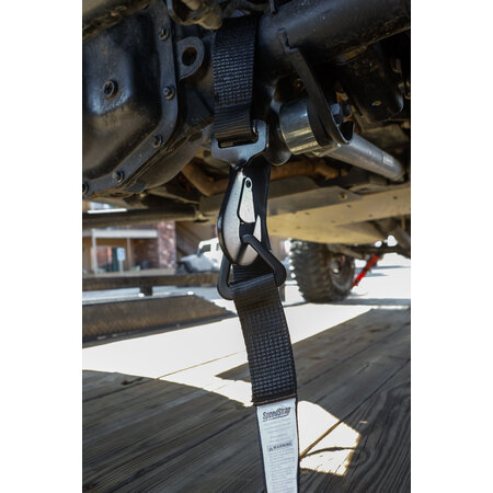 Speedstrap 50 mm Ratchet Tie-down spanband, haak en lus, 300 cm, zwart