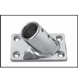 RVS Railingvoet vierkant - 60 graden