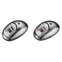 Navigatieverlichting LED rvs opbouw set (sb+bb)