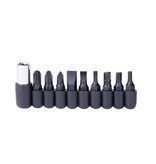 Multitool 20 functies aluminium zwart