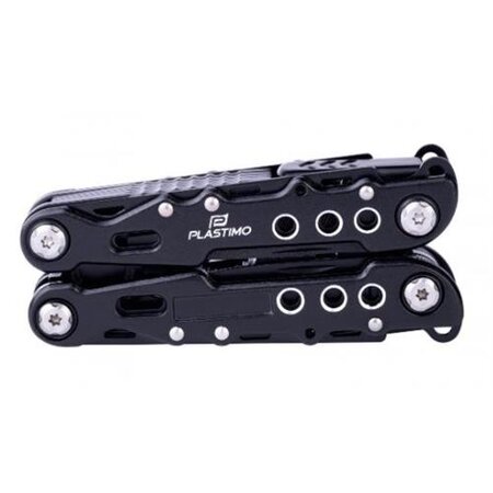 Multitool 20 functies aluminium zwart