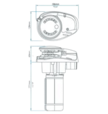 Lewmar 6670011108-312 ankerlier V700 12V 6/7mm kit