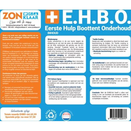 EHBO Set van Zonklaar | Compleet en Compact Eerste Hulp Pakket voor Canvas
