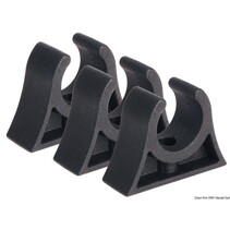 Tube clip black 25/26 mm
