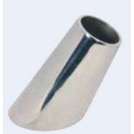 Relingvoet 60 graden RVS