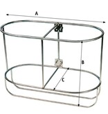 RVS Fenderhouder voor 2 fenders