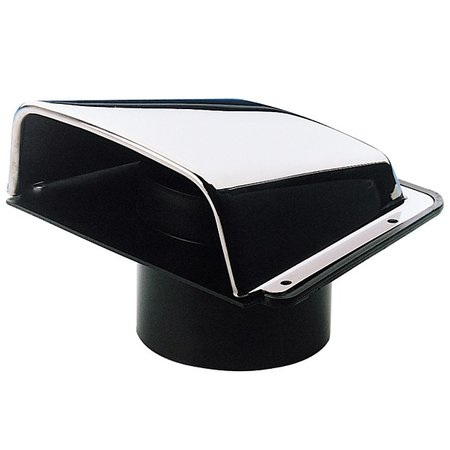 Luchtschelp met dekaansluiting / RVS