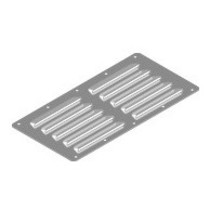RVS Ventilatierooster - 230x115mm