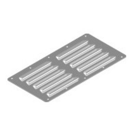 RVS Ventilatierooster - 230x115mm