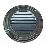 RVS Ventilatierooster rond met vliegenhor