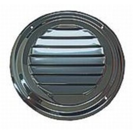 RVS Ventilatierooster rond met vliegenhor