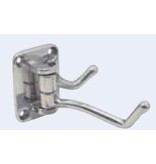 Kledinghaak klapbaar / RVS