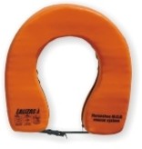 Hoefijzer reddingsboei / oranje / wit / geel