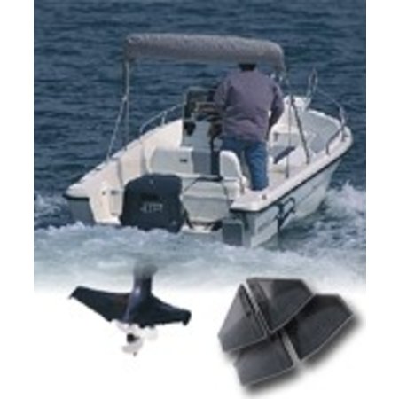 Hydrofoil trimtabs voor buitenboordmotor