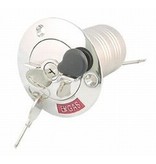 Dekvuldop RVS met slot