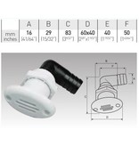 Kunststof tankontluchter / Haaks