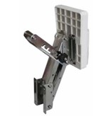 RVS buitenboordmotorsteun met kunststof plank.