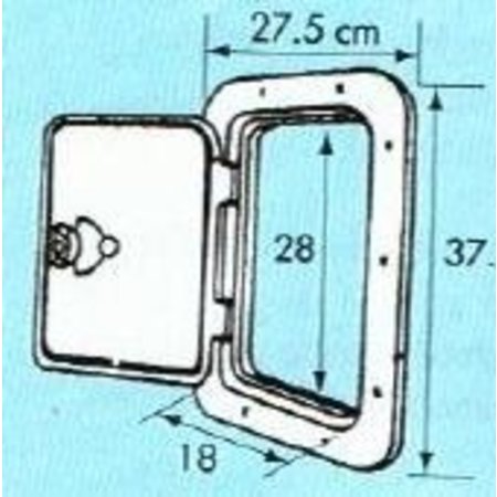 Inspectieluik luik 270 x 375 mm