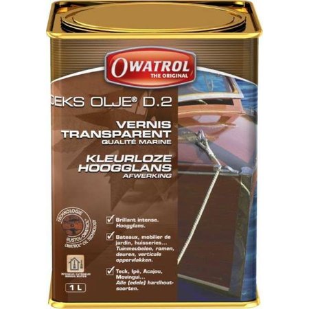 Owatrol Owatrol Deks Olje D2. Hoogglans afwerking op oliebasis. / 1ltr.