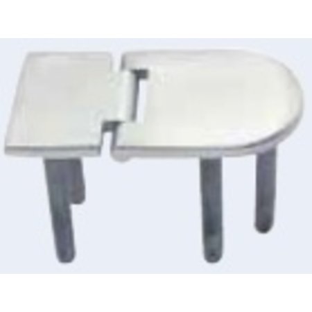 Scharnier met schroefdraad - gegoten / A4-AISI 316