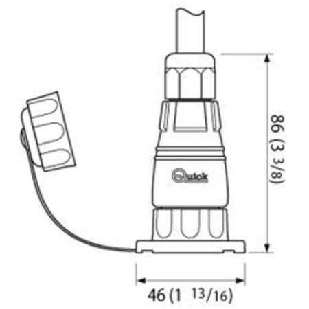 Dek connector waterdicht