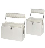 Besturingstoel voor open boten met neerklapbare rugleuning