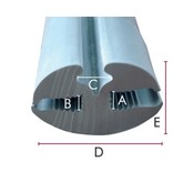 Peesrubber 4/5mm - Grijs