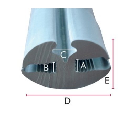 Peesrubber 5/6mm - Grijs