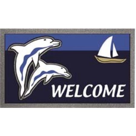 Deurmat Dolfijn - 40x68cm