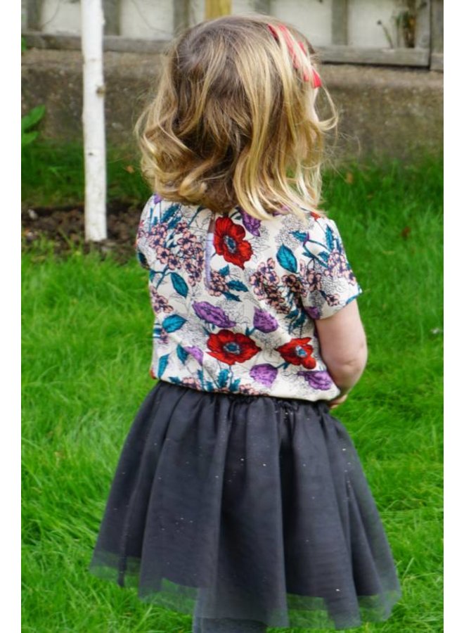 Jaba Kids Nancy Top in Wild Meadow