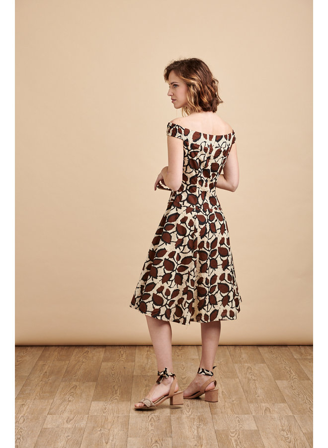 Lydia Dress in Coffee Bean