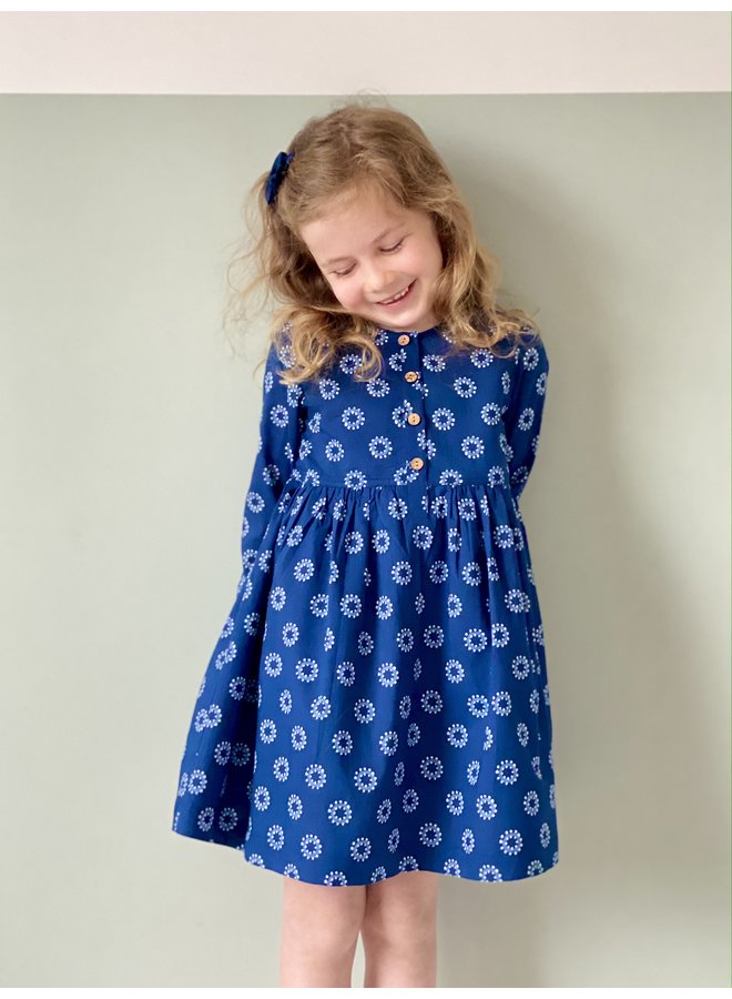 Jaba Kids Tabitha Dress in Blue Spots