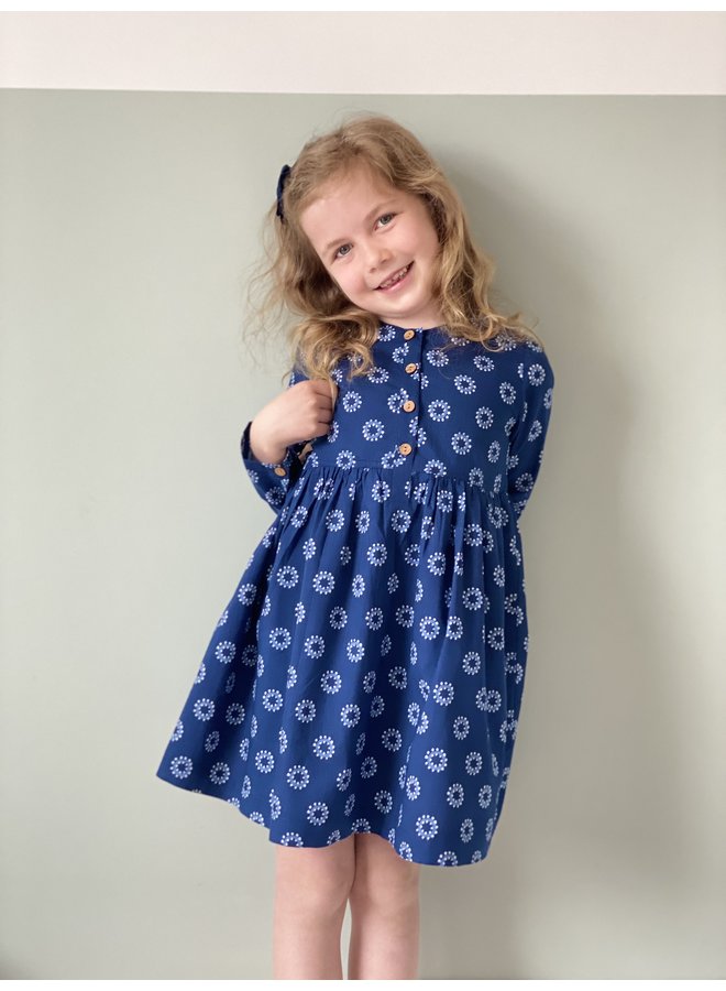 Jaba Kids Tabitha Dress in Blue Spots