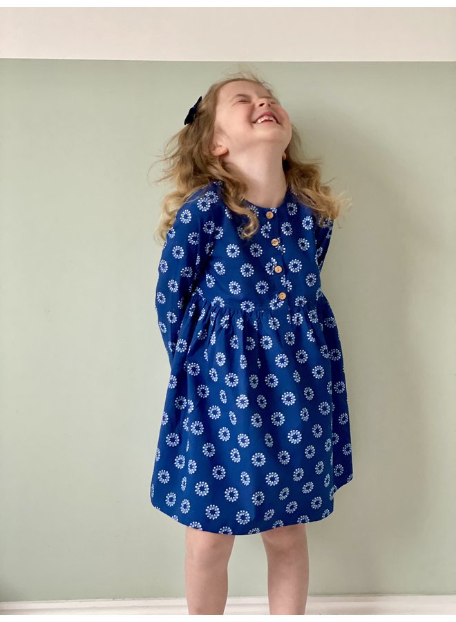Jaba Kids Tabitha Dress in Blue Spots